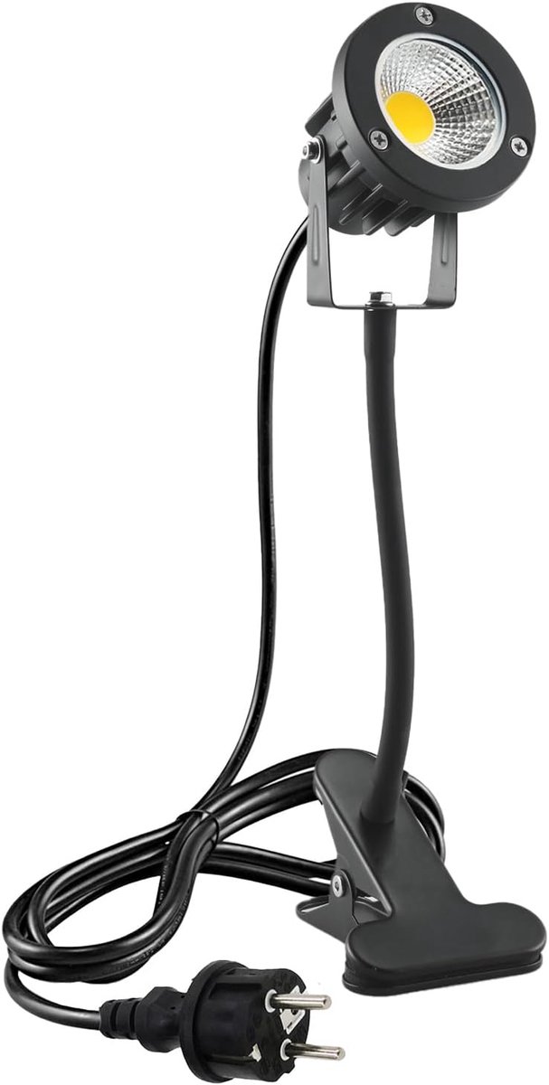 LED Spotlight 7 W - Metalen Slang en Klem - IP65 Waterdicht - Flexibele Verlichting voor Tuin - ShopVlot