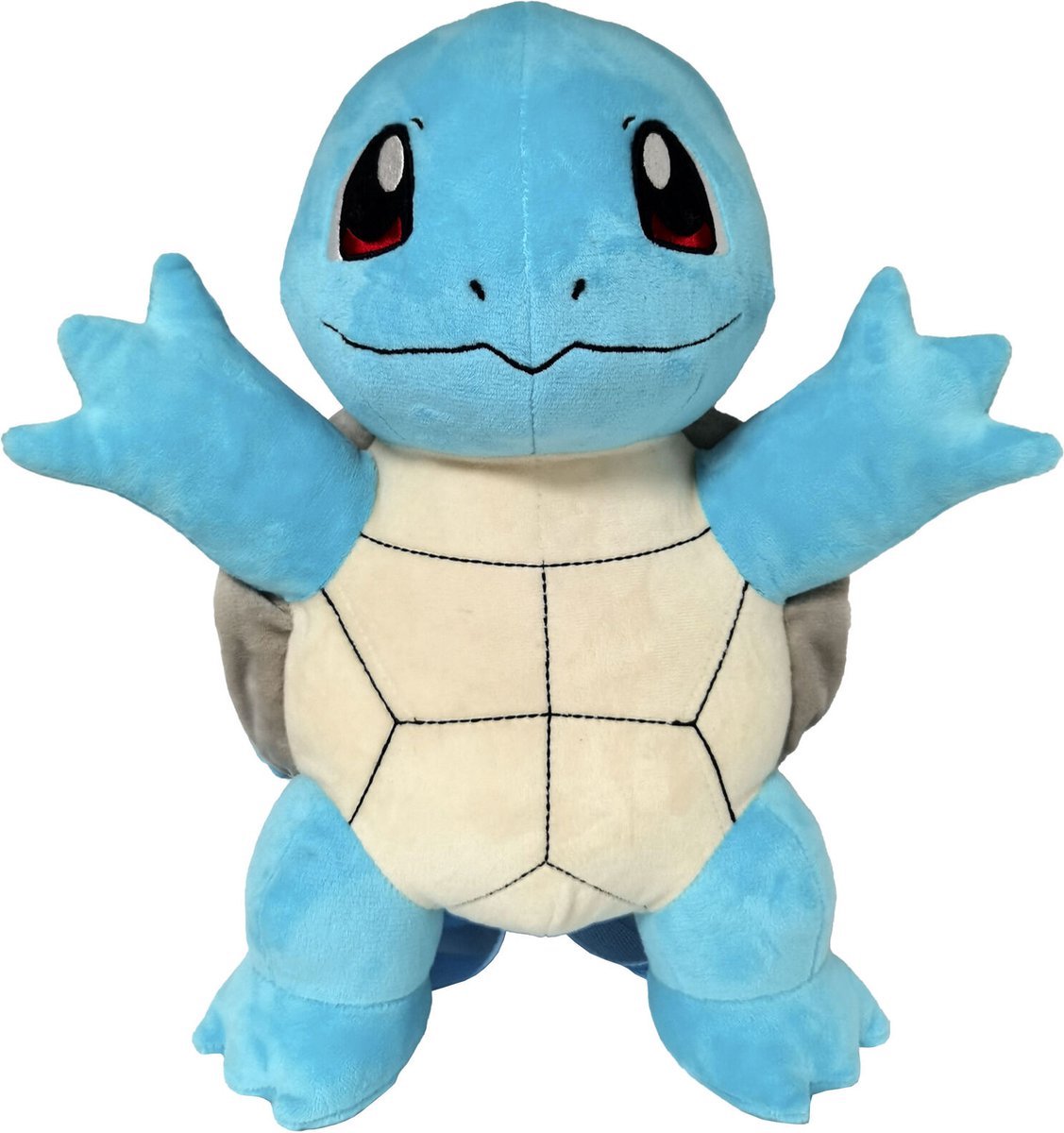 Pokemon Rugtas - SQUIRTLE - 36 cm - Pokemon Pluche Tas - Rugzak Voor Kinderen - Originele Pokemon Tas - 3D Rugtas Voor Kids - Voor Jongens En Meisjes - Verander Van Tas Naar Knuffel
