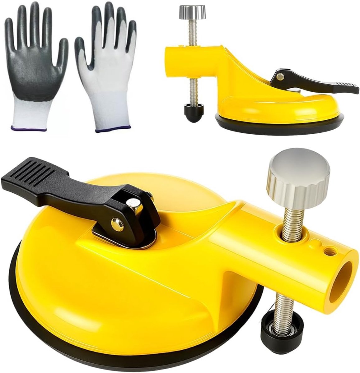 Zuignaplifter - 8 mm rubberen coating - ABS-vergrendeling - nauwkeurig nivelleren - ShopVlot