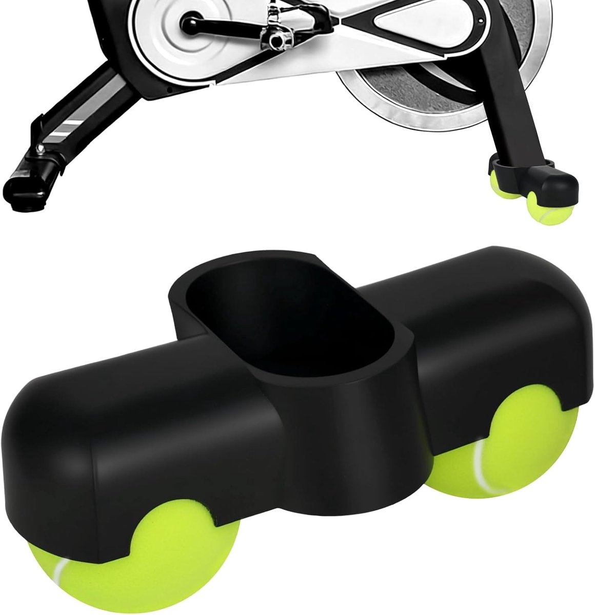 Rocker Plate Voeten - Versterkt Nylon en Rubber - Shockabsorberende Tennisballen - Stabiliteit voor Fietstrainer - ShopVlot