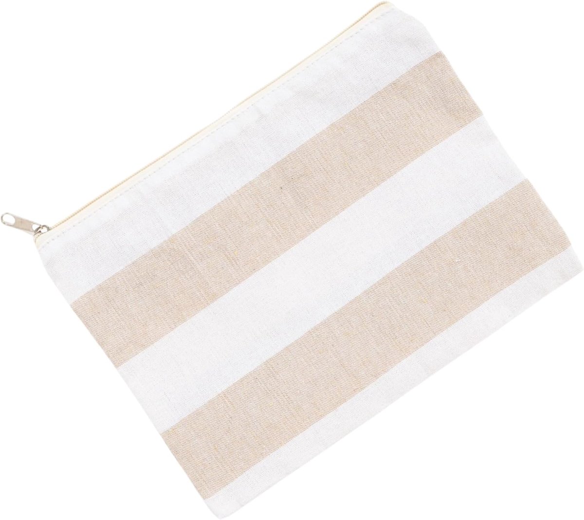 Cosmetic Bag 27 x 20 cm - Katoen - 4 Designs met Strepen - Perfect voor Reizen - ShopVlot