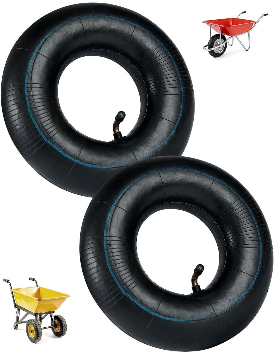 Huisdier slang 4.10/3.50-4 - 2 stuks - hoekventiel - ideaal voor tuinapparatuur - ShopVlot