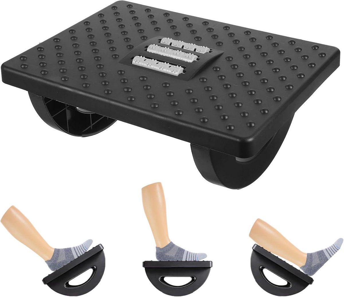 Voetsteun bureau ergonomisch - antislip met massagefunctie - verlicht rug- en kniepijn - ideaal voor kantoor thuis - ShopVlot
