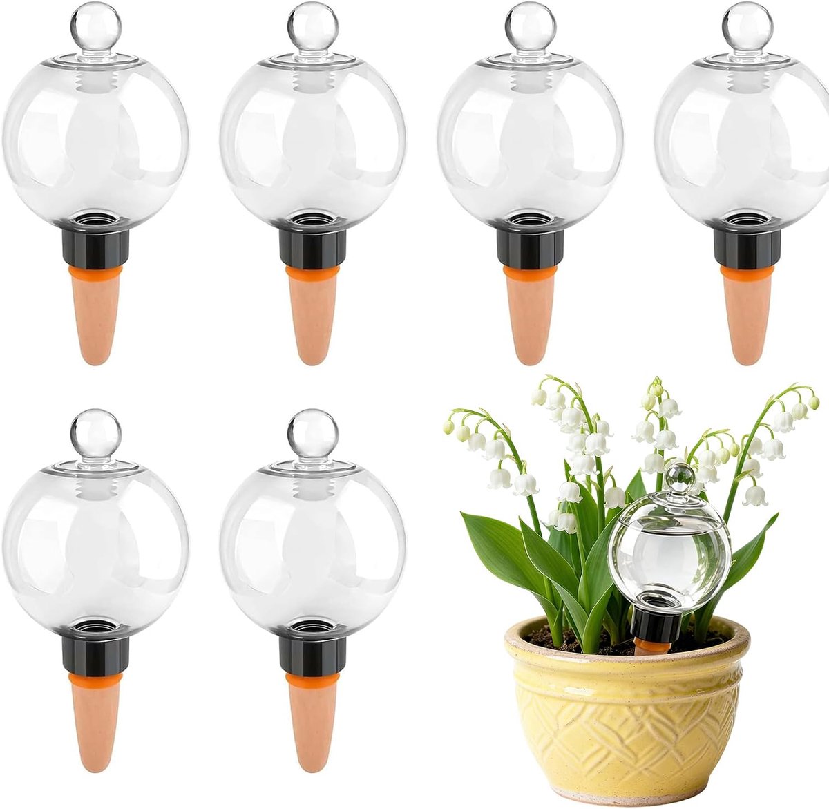 Bewateringsballen 500 ml - automatische plantenirrigatie - waterdispenser voor kamerplanten - ideaal voor thuis en tuin - ShopVlot