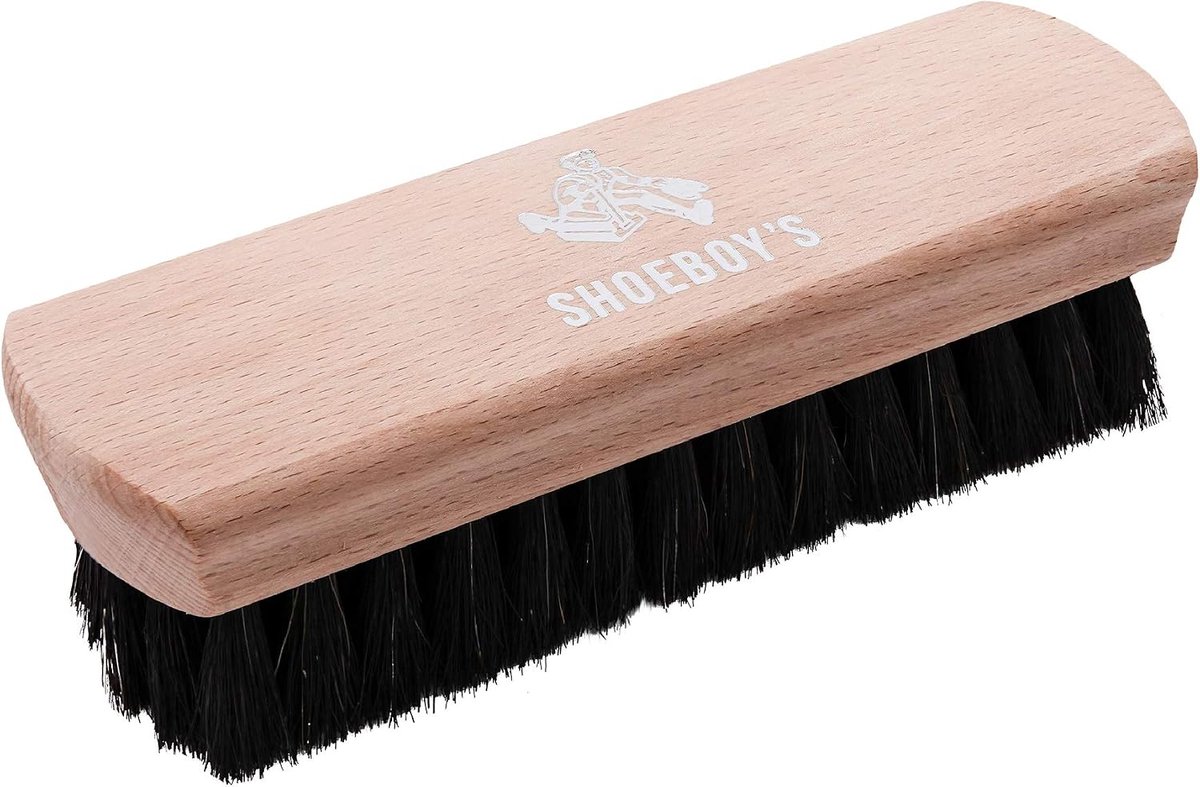 Schoenborstel - glanzend - donker - voor het onderhouden van schoenen - ShopVlot