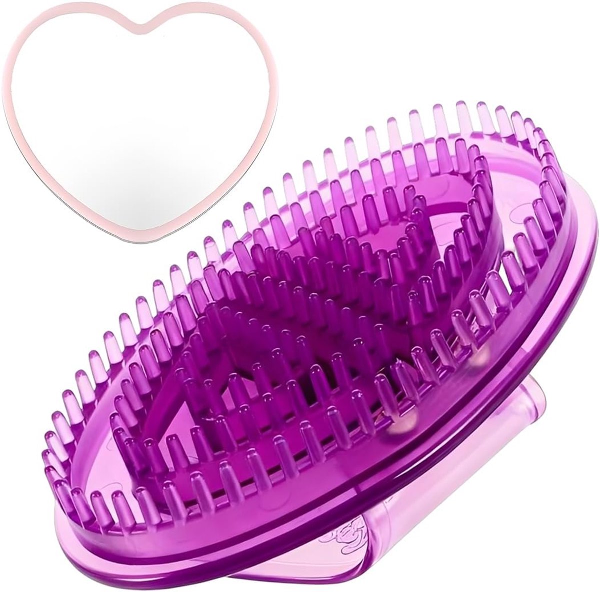 Siliconen decoratief masker - purpur meridine borstel - ergonomisch en huidvriendelijk - perfecte spiegelhouder - ShopVlot
