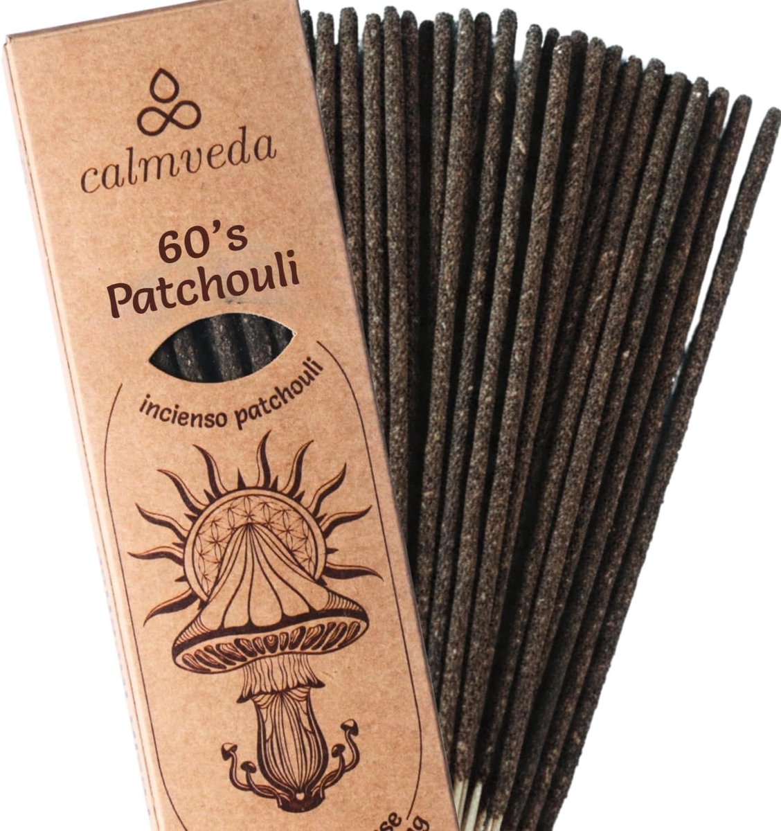 Incensesticks Patchouli 24+ Sticks - 22.8 cm Lang - Natuurlijke Indonesische Geur - Verdrijft Negatieve Energie - ShopVlot
