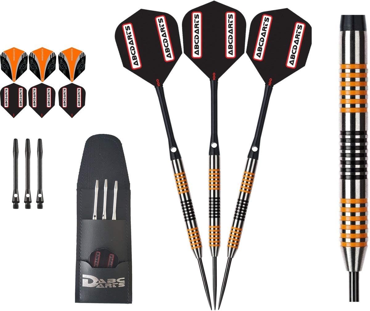 darts 90% tungsten 23g - extra dikke vluchten - aluminium schachten - compleet met dartwallet - ShopVlot
