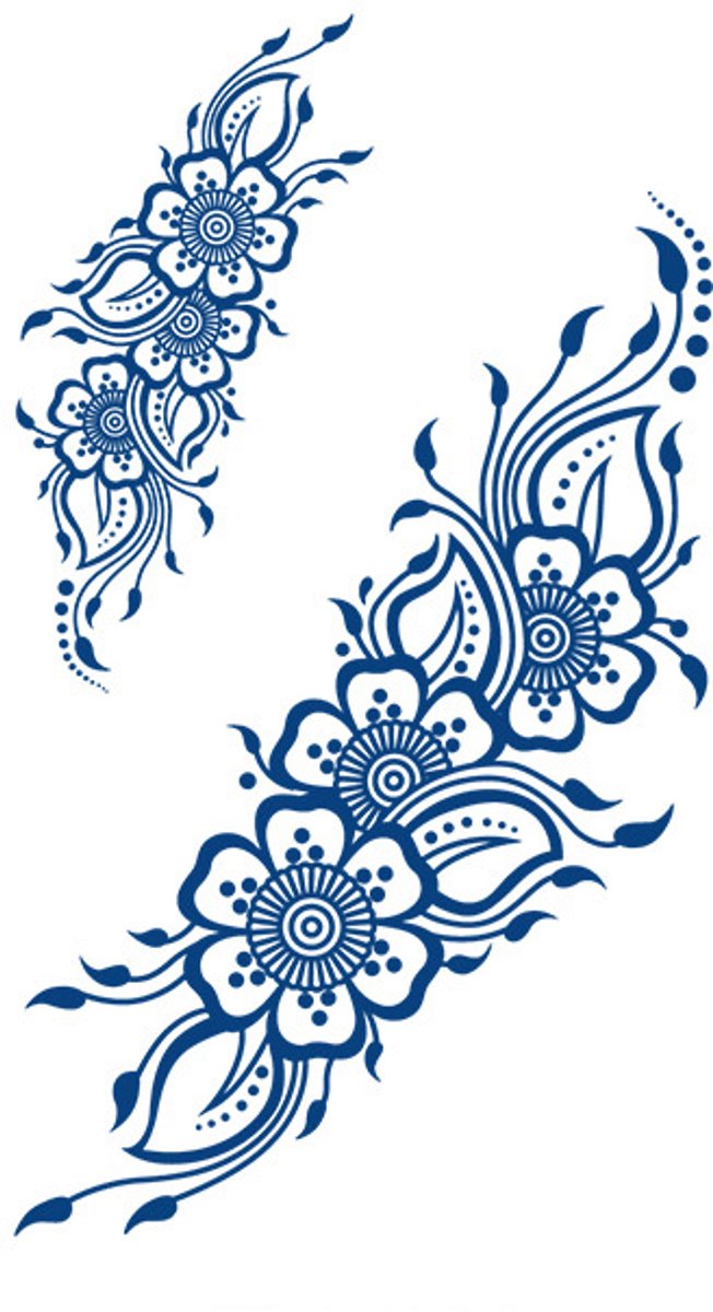 Tijdelijke tattoo Floral Flow 2 weken