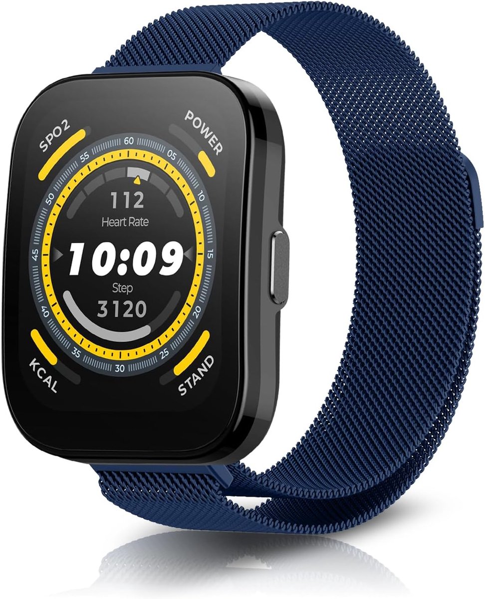 Horlogeband 22mm - Metaal Mesh - Magnetische Sluiting - Elegante vervanging voor Amazfit - ShopVlot