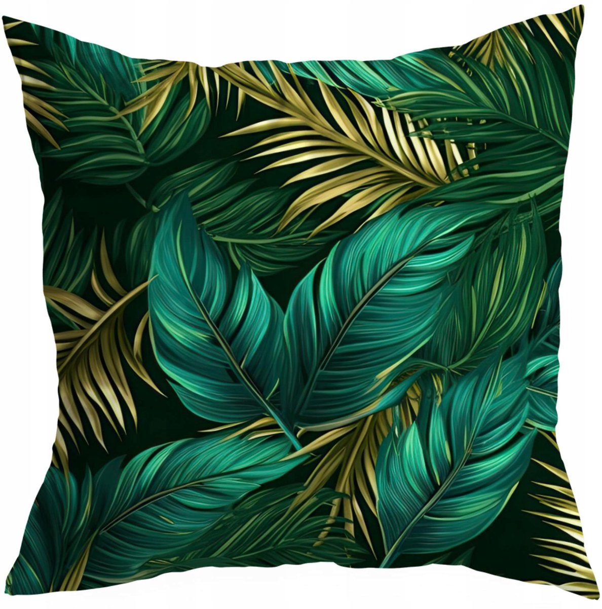Decoratieve Kussenhoes 45x45cm - Bladeren Design - Duurzaam & Kleurvast