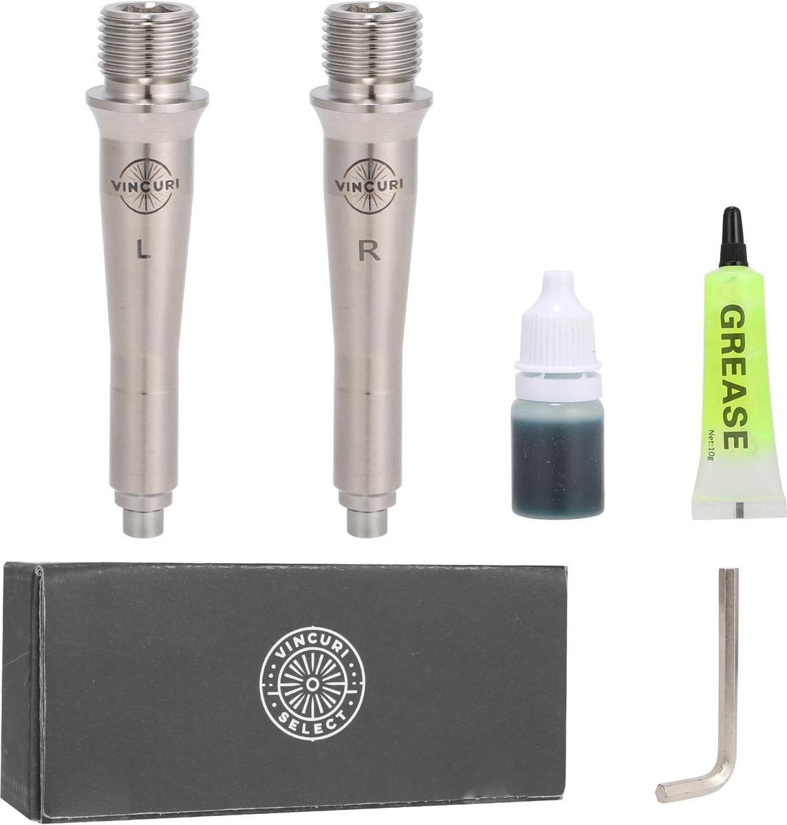 Pedalschacht Ultralight - GR5 titanium - installatiekit inbegrepen - verbeter je prestaties - ShopVlot
