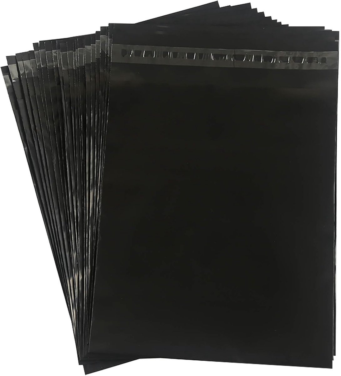 Verzendzakken 40 x 50 cm - Zwart Opaque - Zelfklevend - Ideaal voor kledingverzending - ShopVlot