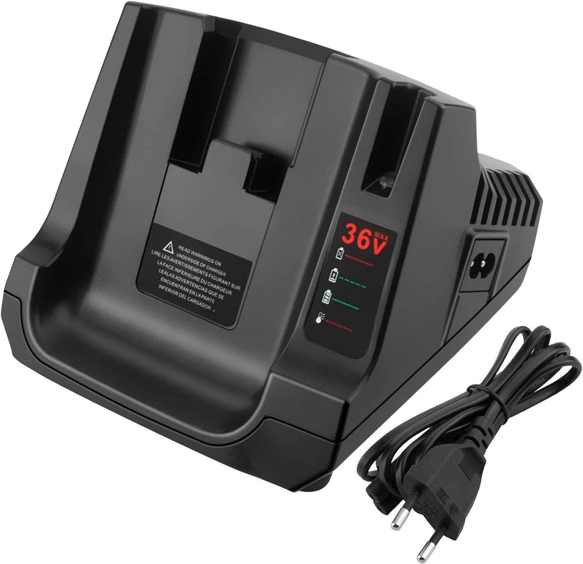 Oplader 36V / 40V - Geschikt voor Lithium Ion Batterijen - Snelladen - Ideaal voor gereedschappen - ShopVlot