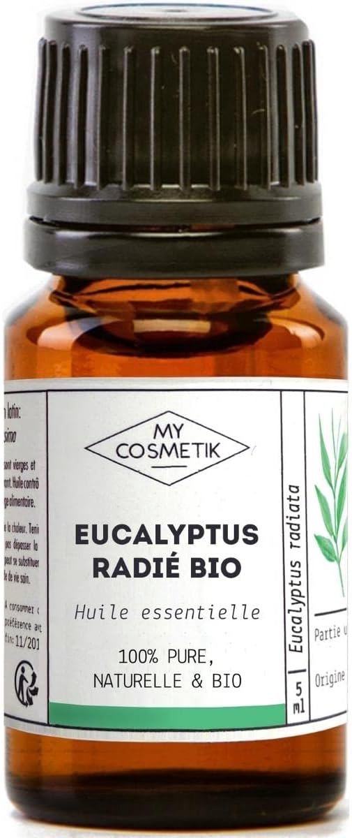Essentiële olie Eucalyptus Radiata 5ml - 100% puur en natuurlijk - ECOCERT gecertificeerd - Verlicht de luchtwegen - ShopVlot