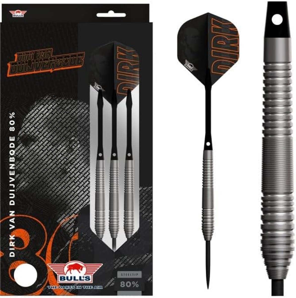 Dartpijlen 24 gram - 80% tungsten - Phantom Grip design - optimale controle - ShopVlot