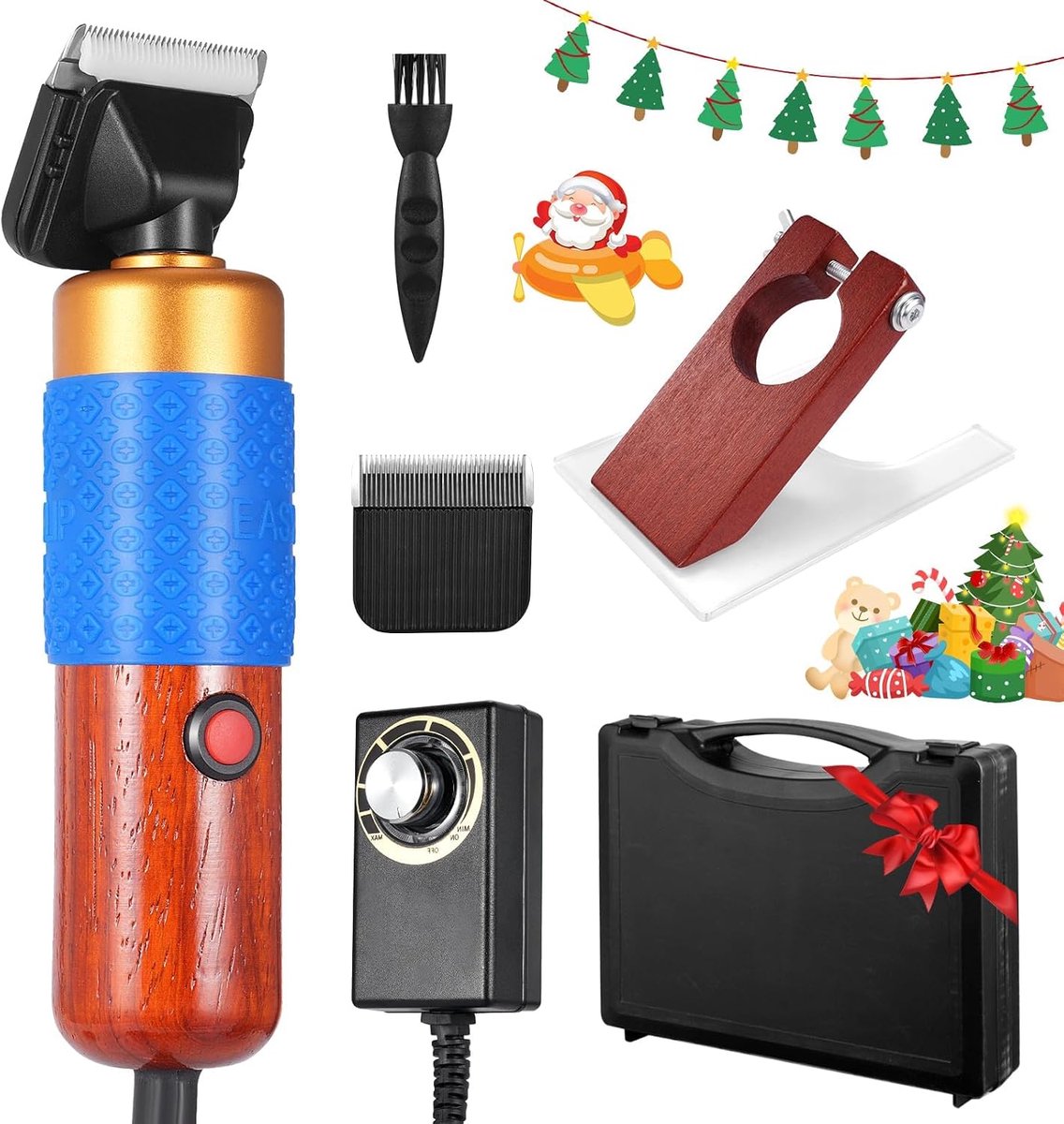Tapijttrimmer 200 W - elektrische tufttrimmerset - 6 instelbare snelheden - perfect voor het vormgeven van tapijten - ShopVlot