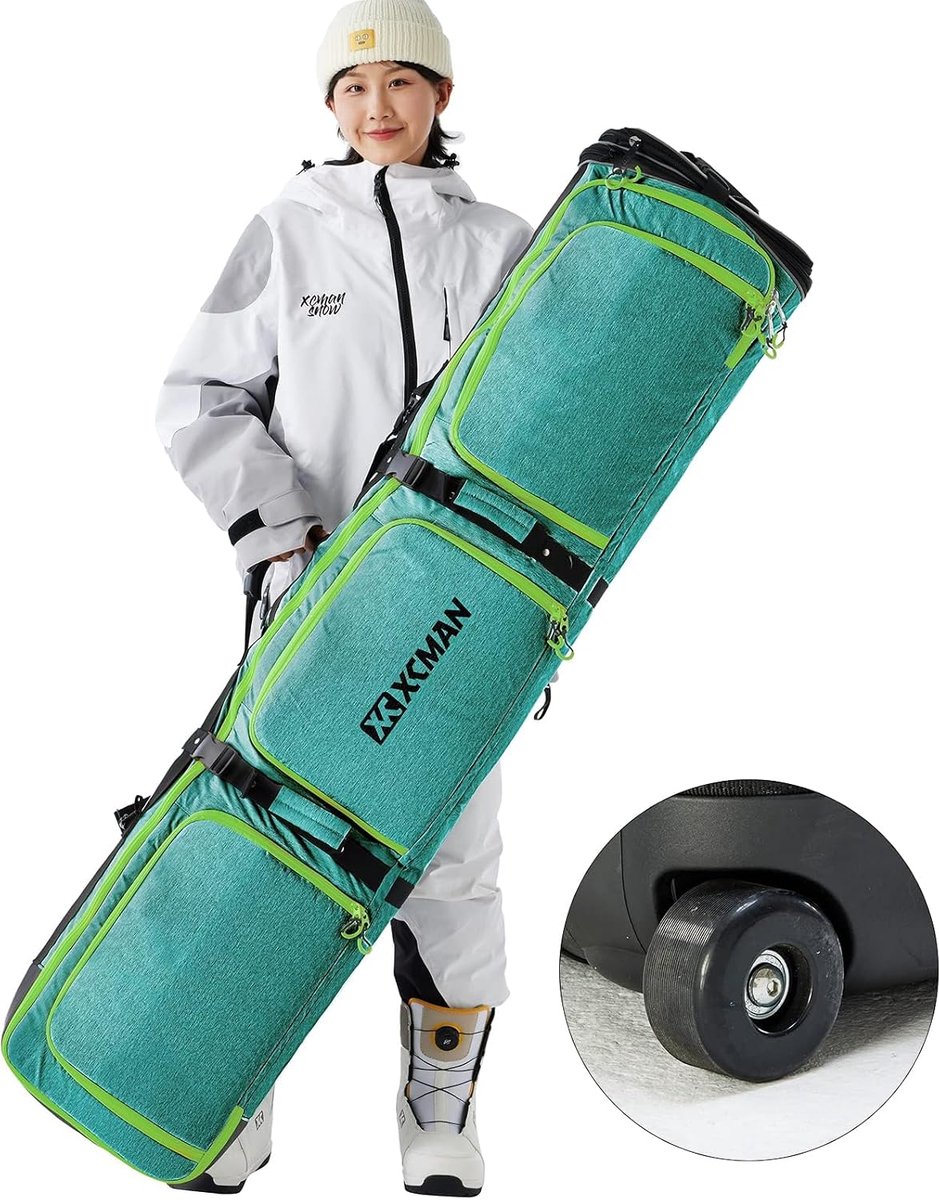 Snowboard tas met verstelbare lengte - Geschikt voor ski rek - Padded bescherming - Ideaal voor luchtvaart - ShopVlot