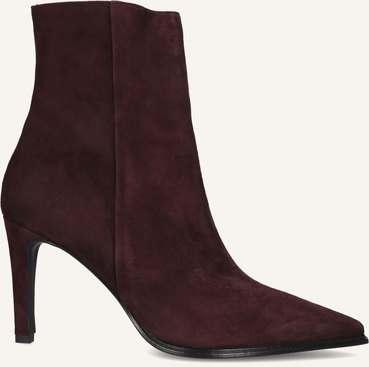Notre-V 8939 Enkellaarsjes - Enkelboots met rits - Dames - Paars - Maat 36