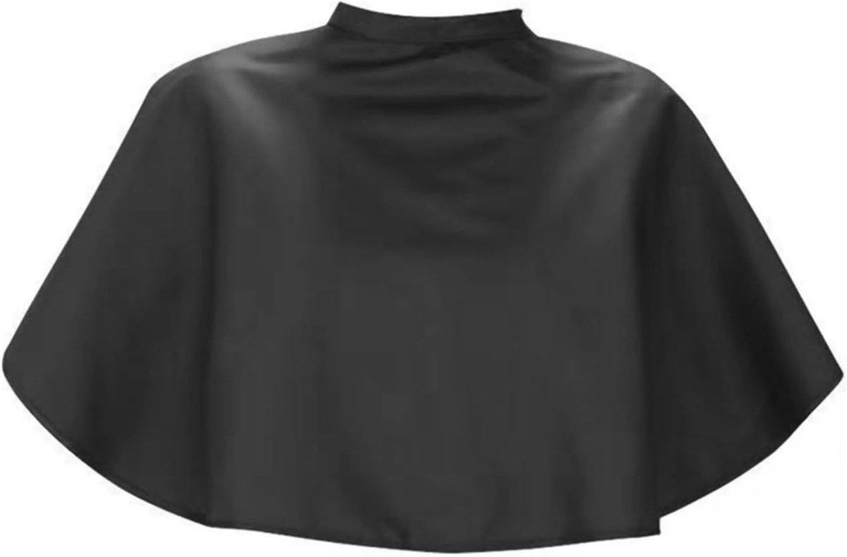 Haar knipcape zwart - waterdicht - voor dames, heren en kinderen - ideaal voor kapsalon gebruik - ShopVlot
