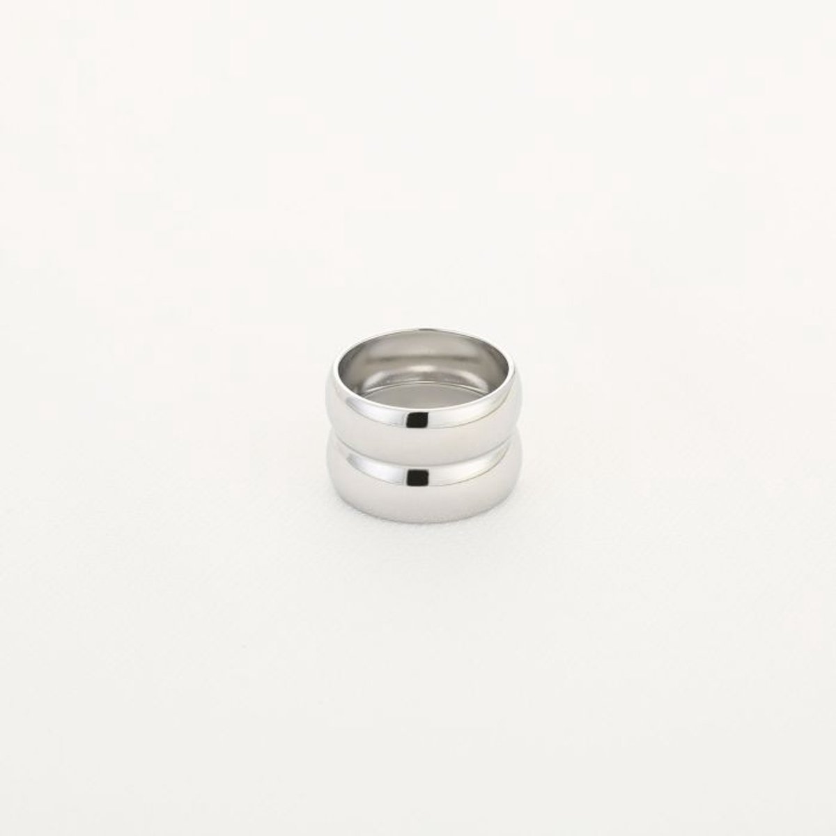 ring - dubbel - sieraad - rvs - maat 17 - cadeau tip