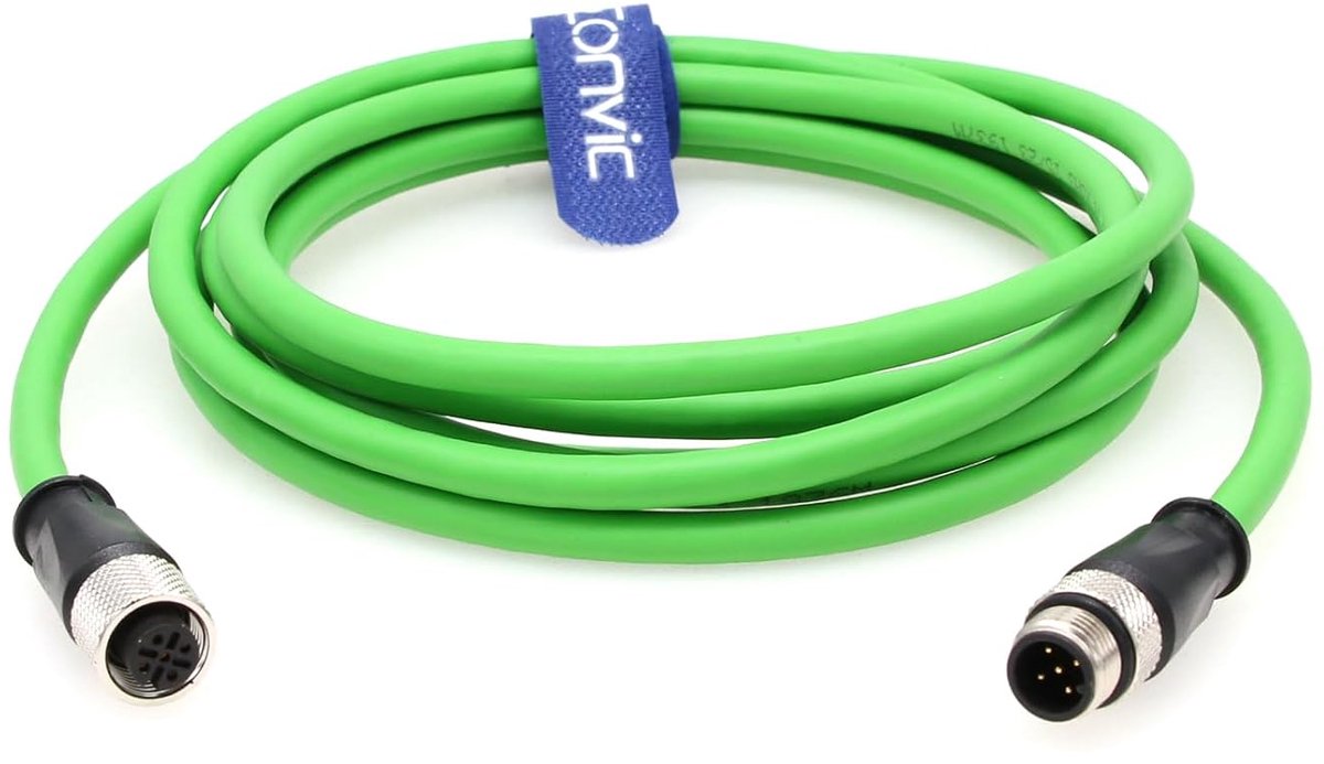 Aviation Sensor Connector 5 Pin M12 A Code - Groen PVC Kabel 2M - Voor betrouwbare verbinding - Ideaal voor sensors - ShopVlot
