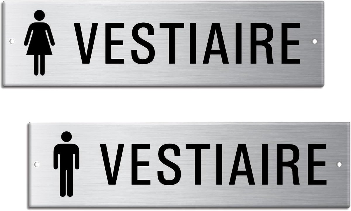 Deurplaat 150 x 40 mm - geborsteld aluminium - 2-delig - stijlvolle afwerking voor meubels - ShopVlot