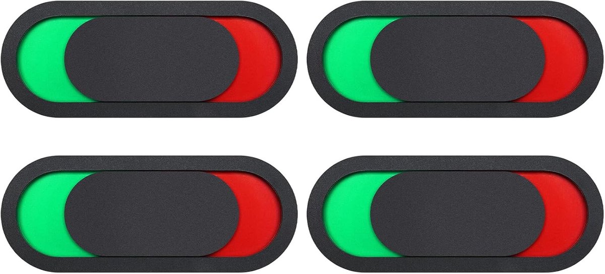 Deurschild Vacant Bezet - 4 Stuks - Zwart 10x4 cm - Privacy Indicator - Geschikt voor Thuis en Kantoor - ShopVlot