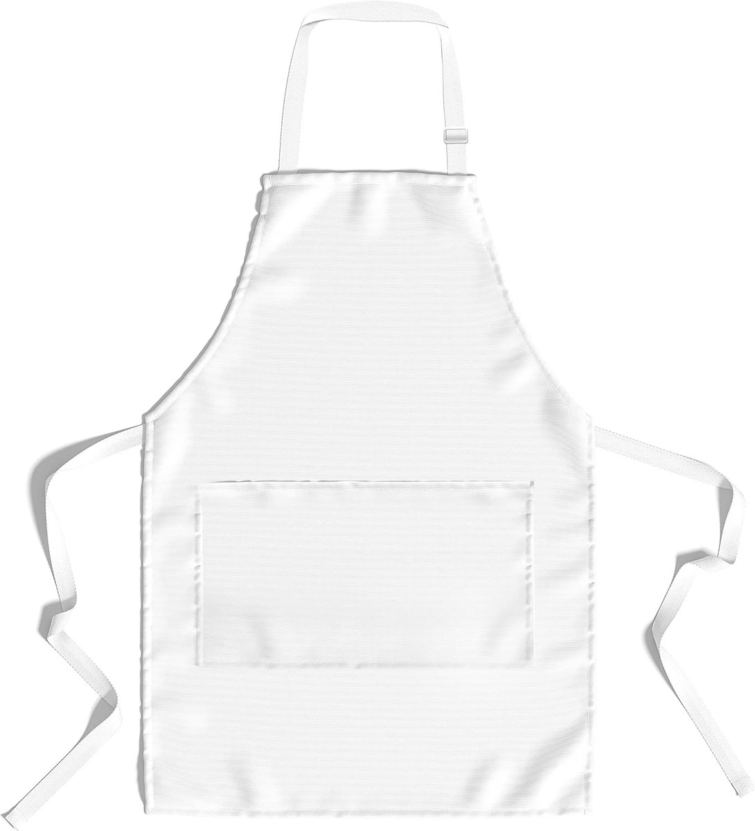 Keuken schort - One size wit - Dubbele zakken - Ideaal voor koken en bakken - ShopVlot