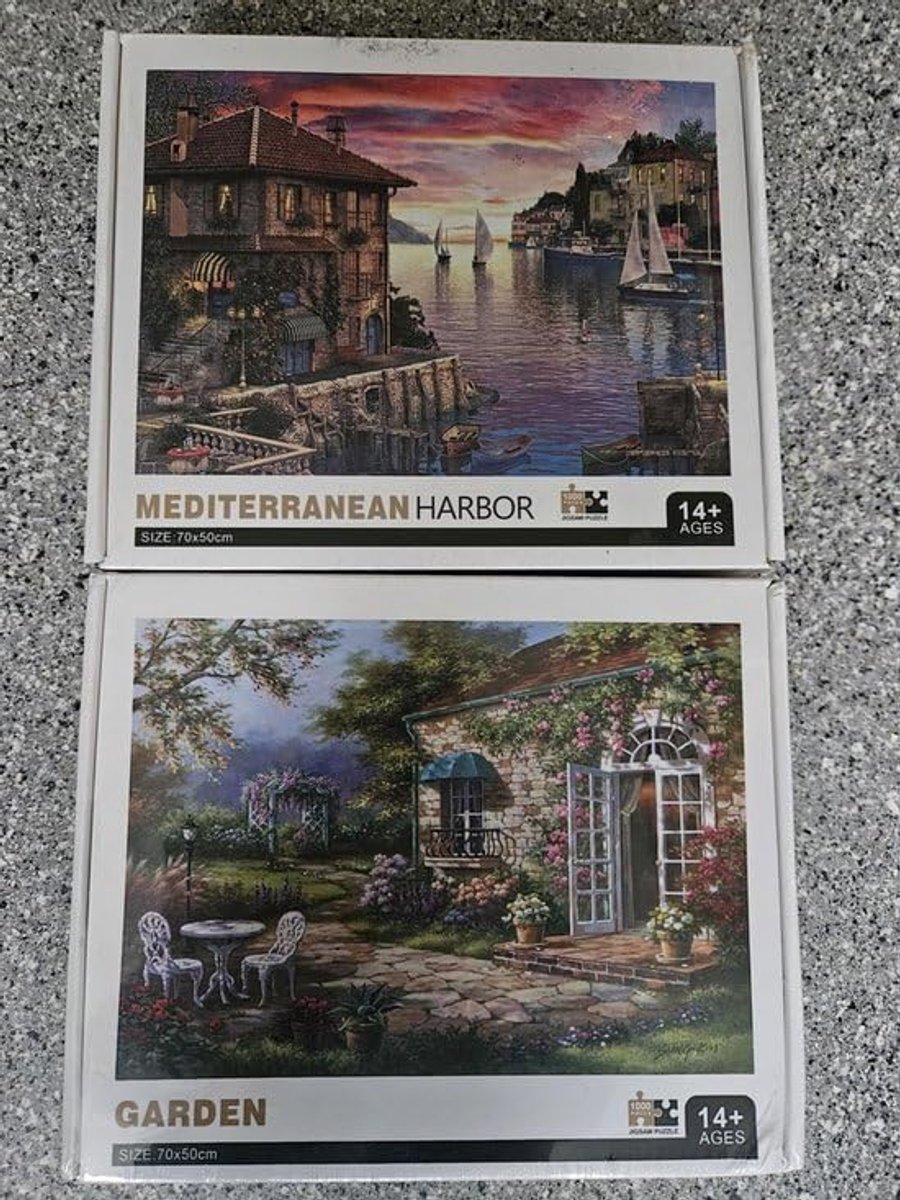 Puzzels 1000 stukjes - 70 cm x 50 cm - Tuin en Haven - Perfect voor ontspanning - ShopVlot