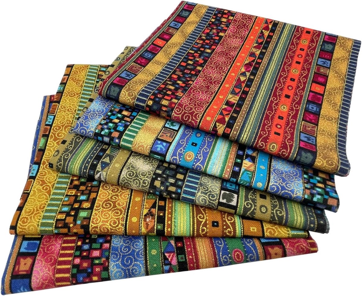 Katoenstof 40 x 50 cm - 5 Stuks Patchworkstoffen - 100% Katoen - Ideaal voor Quilten en Creatief Knutselen - ShopVlot