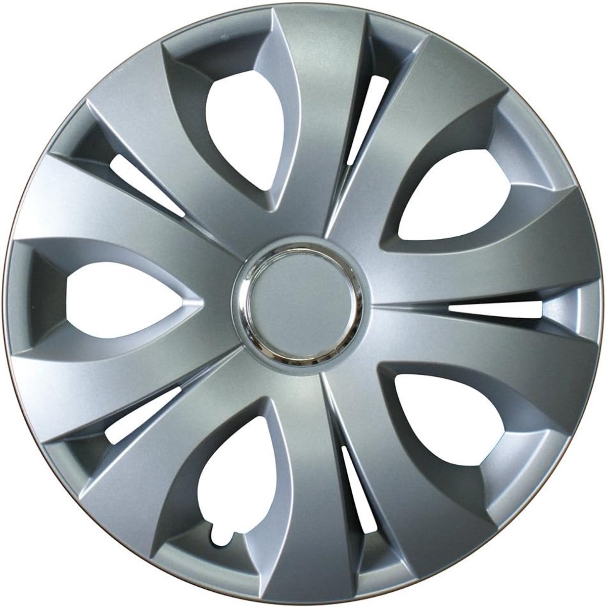 Top wieldoppen 14 inch - grijs - Aluminiumlook - Perfecte bescherming voor uw wielen - ShopVlot
