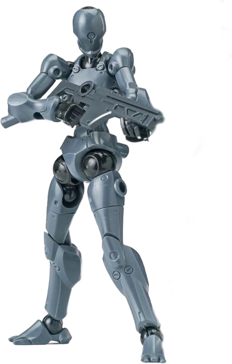 Model kit 1/18 - sterke aanval superheld grijs - 2 beweegbare gewrichten - uitdagend bouwproject voor 15 jaar en ouder - ShopVlot
