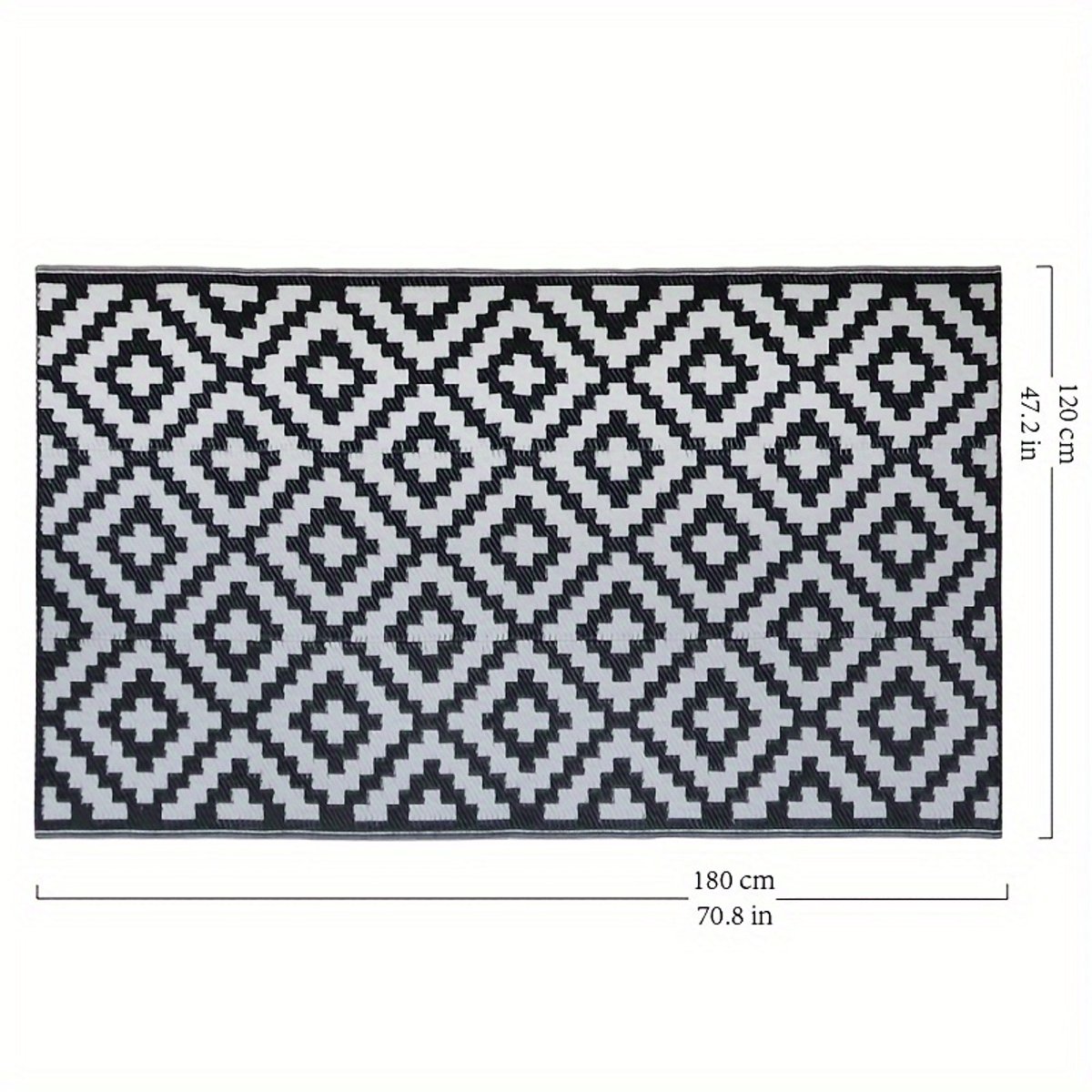 Dutchers® Dubbelzijdig Buitentapijt – Opvouwbaar Outdoor Kleed - Buitenkleed - Vloerkleed buiten - Tuinkleed - Terraskleed – Lichtgewicht & Draagbaar – Voor Camping, Camper, Terras, Tuin & Picknick — cadeau in Sport & Outdoor - foto 4