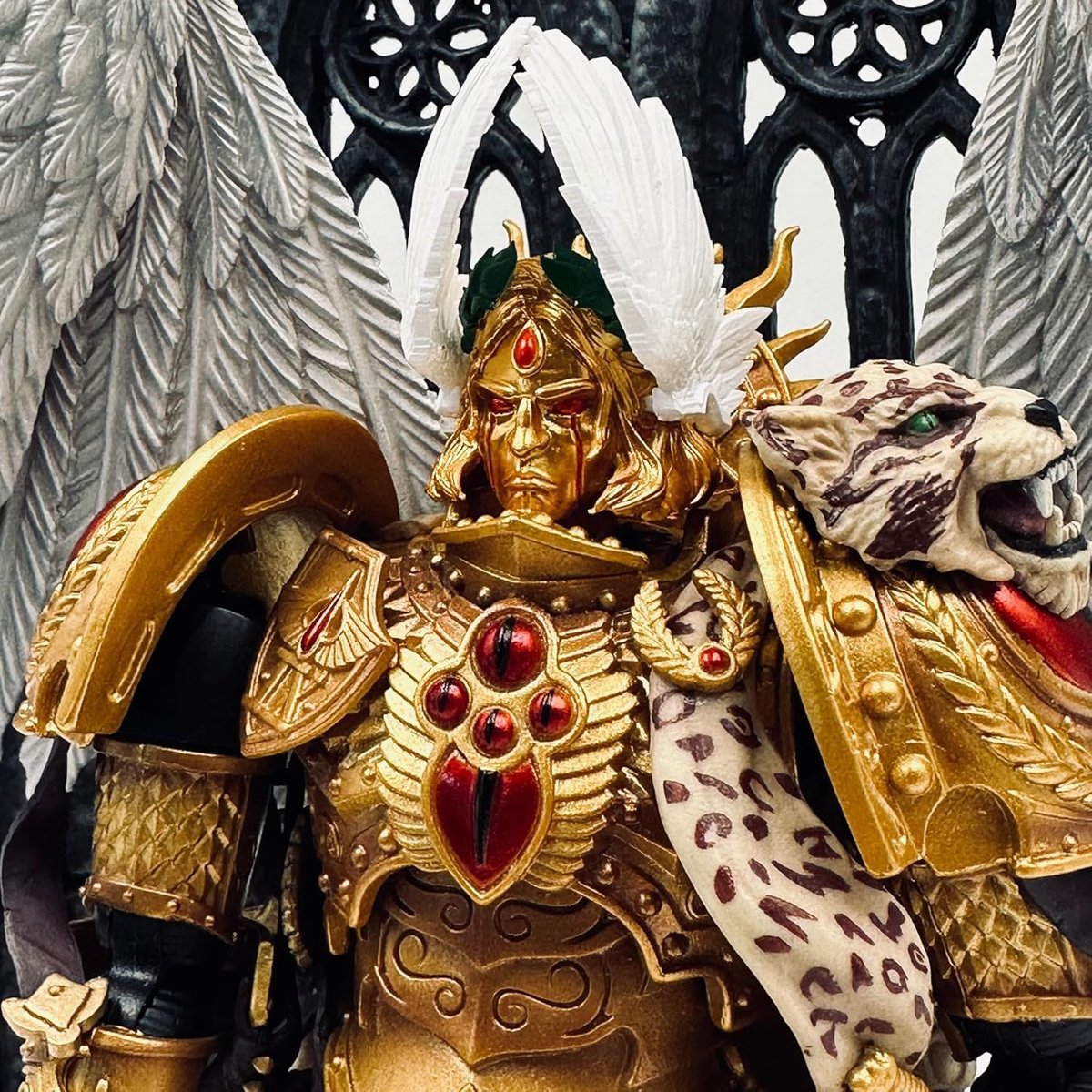 Warhammer helm onderdelen - Blood Angels Sanguinius - PVC rubber modelaccessoires - voor verzamelaars vanaf 15 jaar - ShopVlot