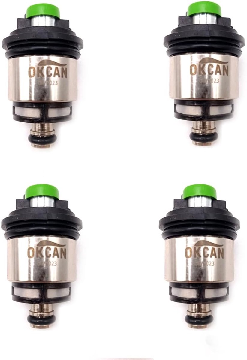LPG injectors 4 x MED GI25-65 Green AMP - hoge efficiëntie - nauwkeurige brandstoftoevoer - ShopVlot