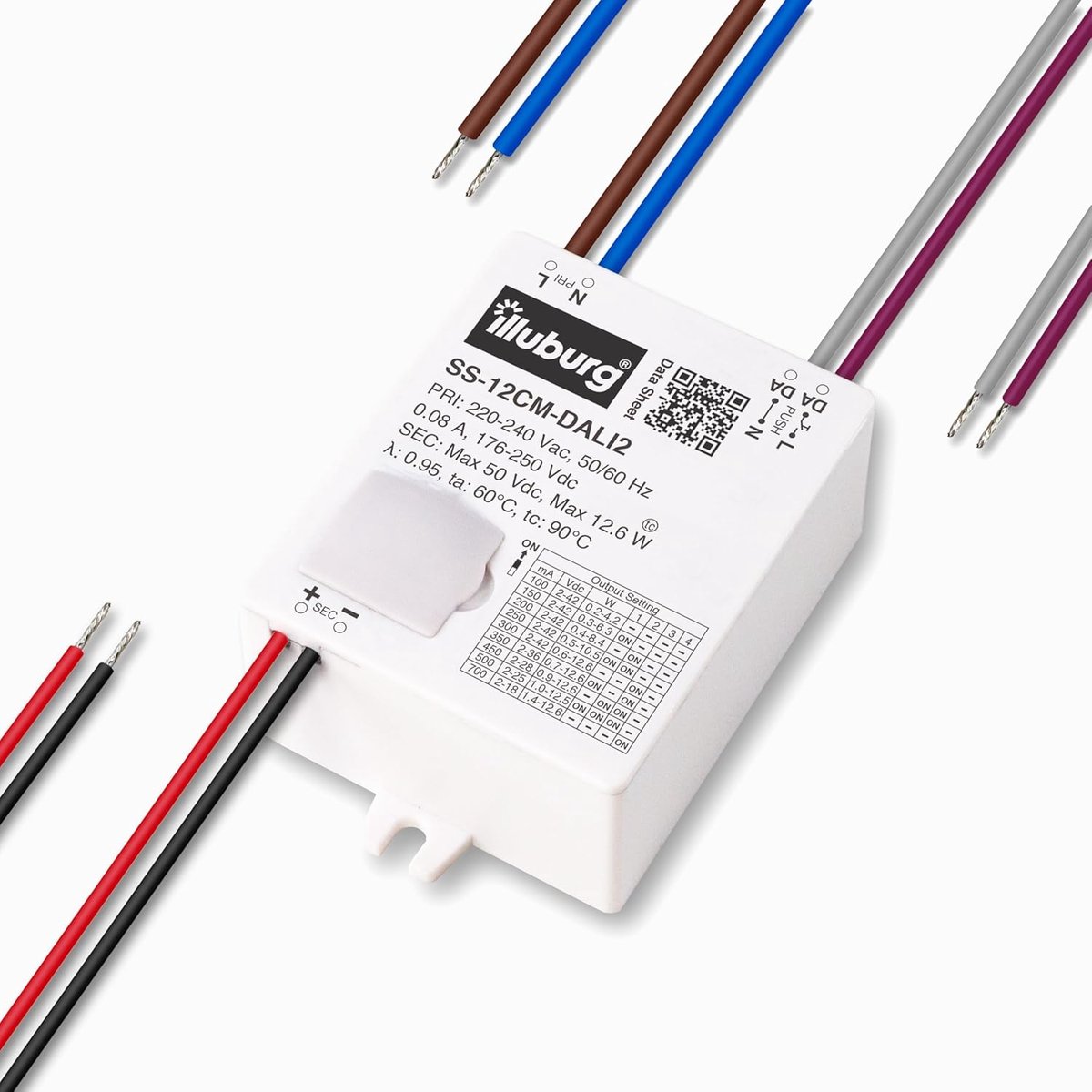 LED transformator dimbaar 12W - DALI-2 - 100-700 mA instelbaar - Flickervrij voor optimale verlichting - ShopVlot