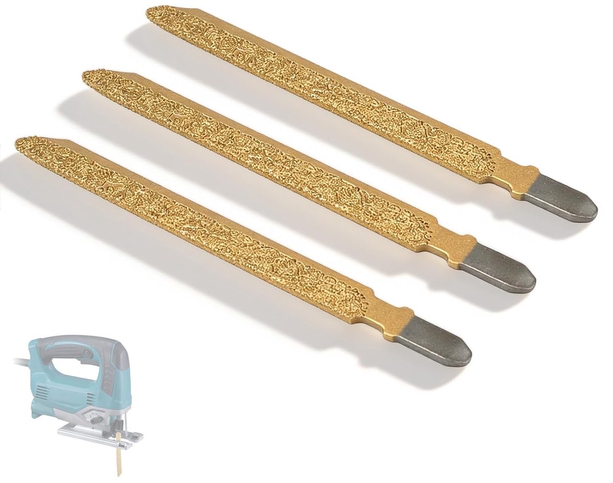 Diamantdecoupeerzaagbladen 100 mm - set van 3 - vacuüm gelast - voor graniet en marmer - ShopVlot