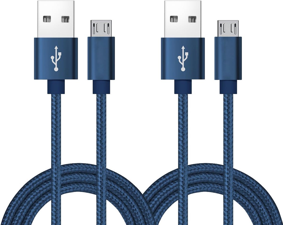 Micro-USB kabel 1.2m - nylon gevlochten - hoge snelheid - ideaal voor Android apparaten - ShopVlot