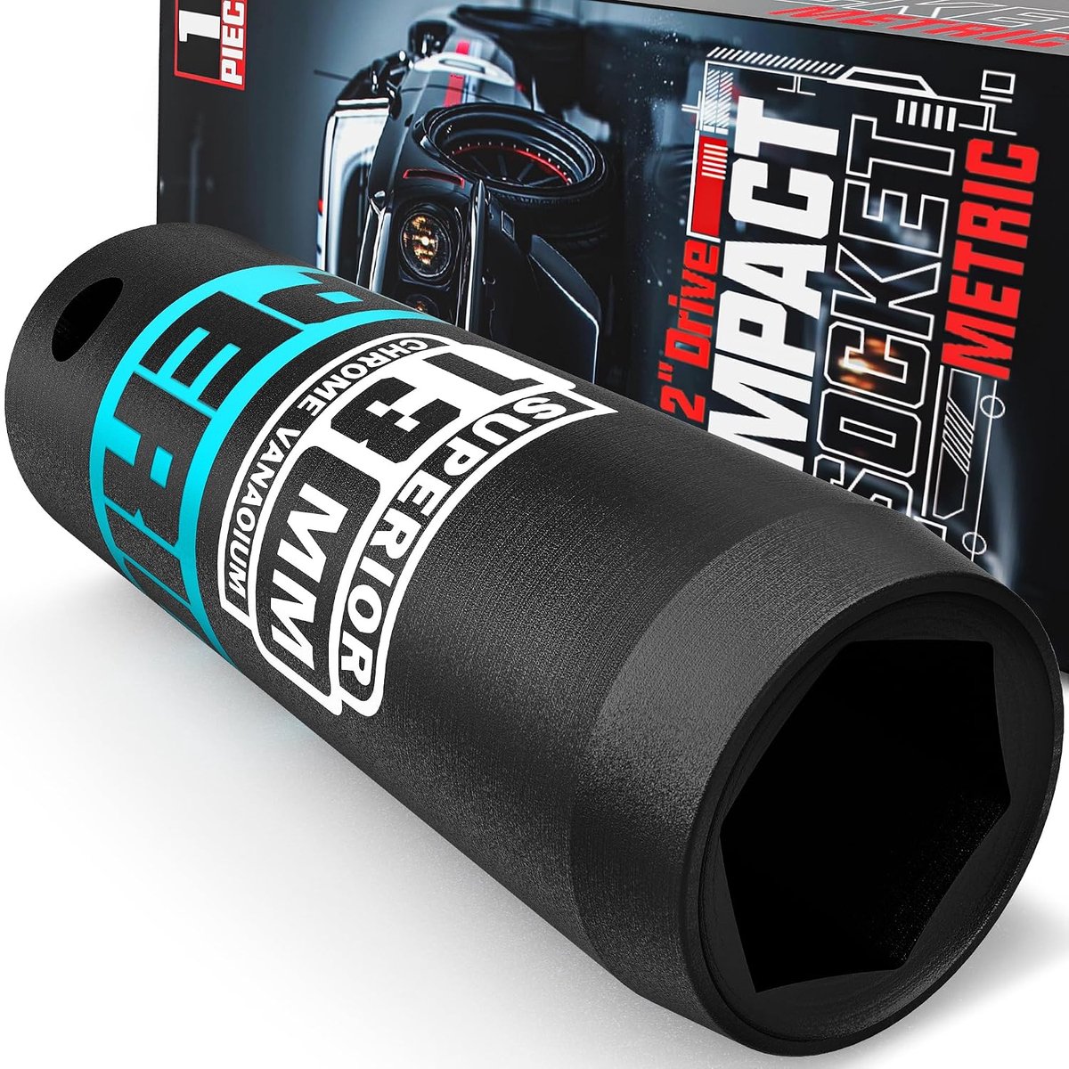 Deep Impact Cap Tools 13mm - Chrome vanadium staal - Lasergeëtste maatmarkeringen - Voor auto- en vrachtwagenbanden - ShopVlot