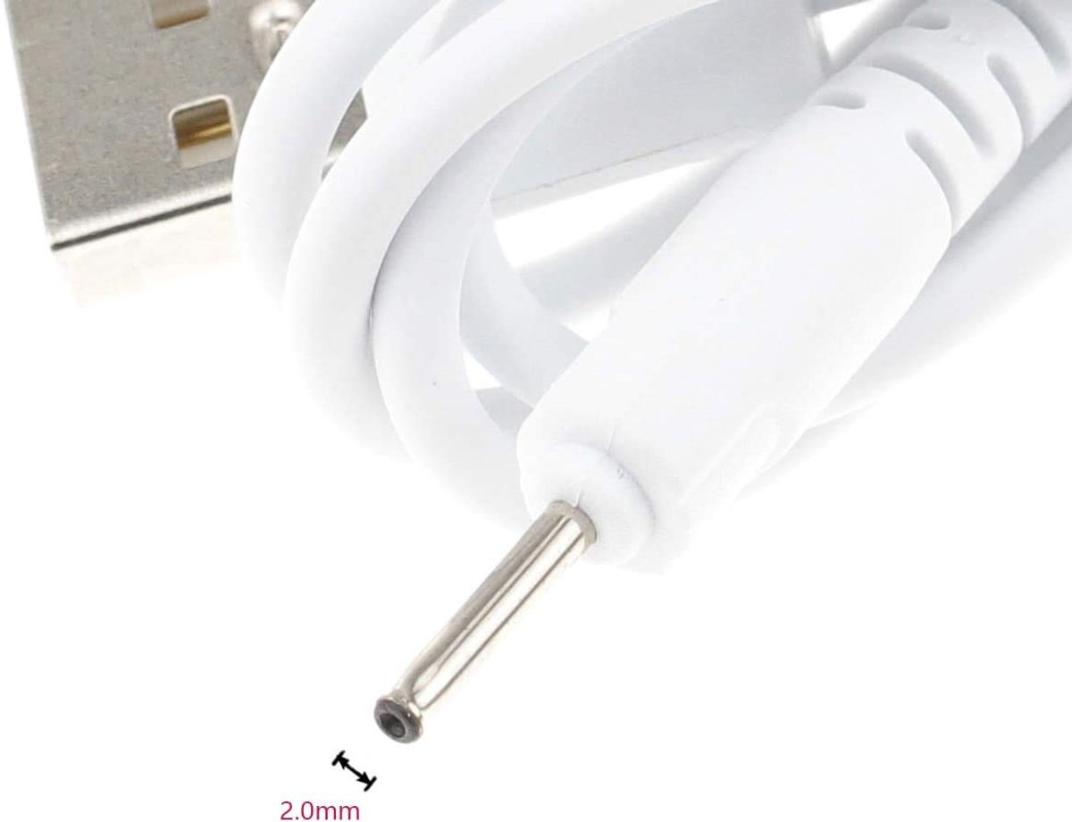 USB DC Oplader 2mm Jack - 2 Stuks - Geschikt voor Huion en Gaomon - Handig voor Tekenpennen - ShopVlot