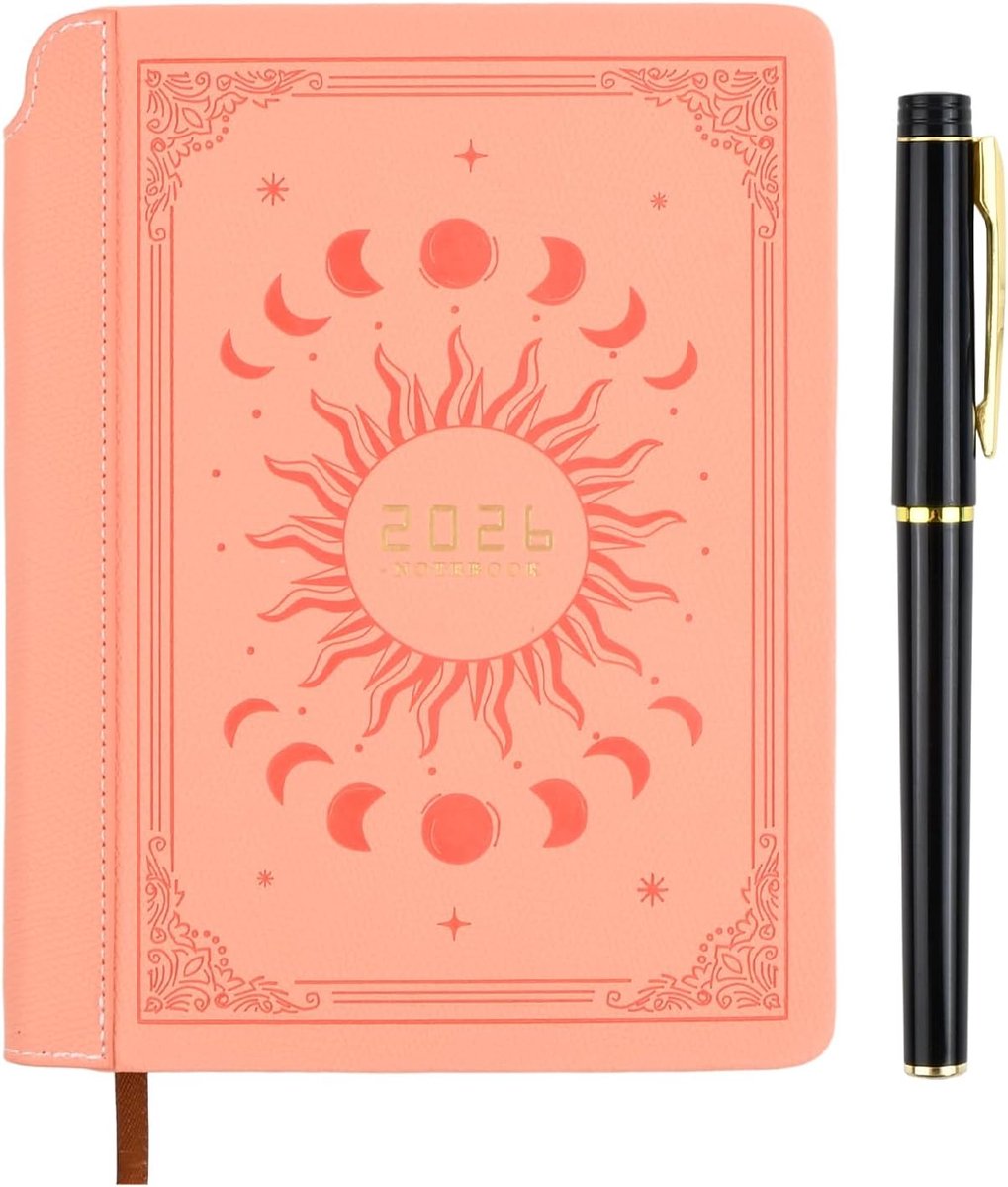 Agenda A5 2026 - Faux leren omslag - Perfect voor kantoor en reizen - Blijf georganiseerd - ShopVlot