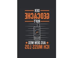 Geocacher Notizbuch - Geocache Logboek - Geocachen bijhouden - GPS Tracker Motiv - 6x9 Inch - Mat