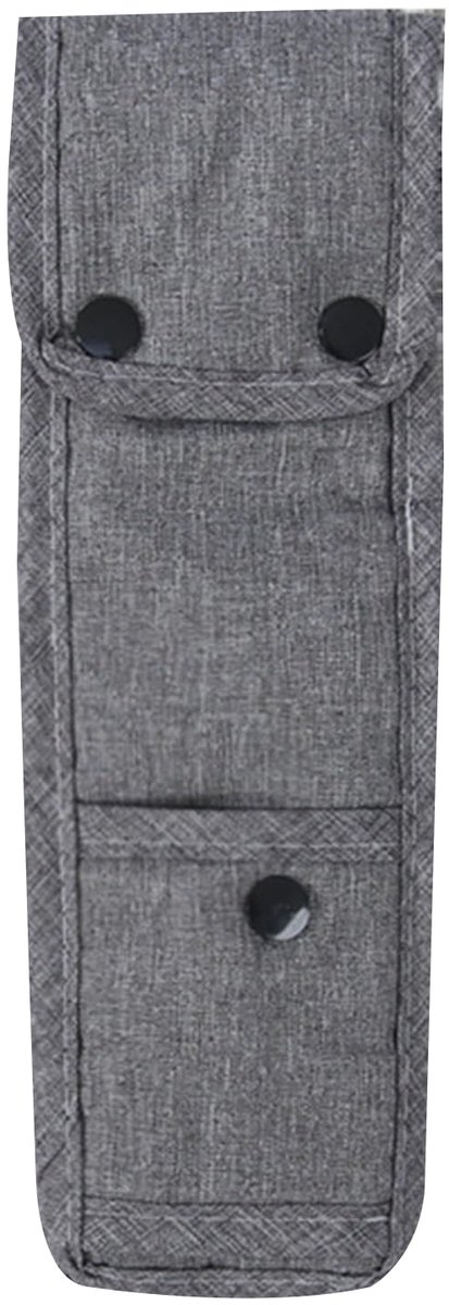 Kinderwagen Harnas Anti Slip Protector - Zachte stof Grijs/Zwart - Beschermende riem voor zuigeling - ShopVlot