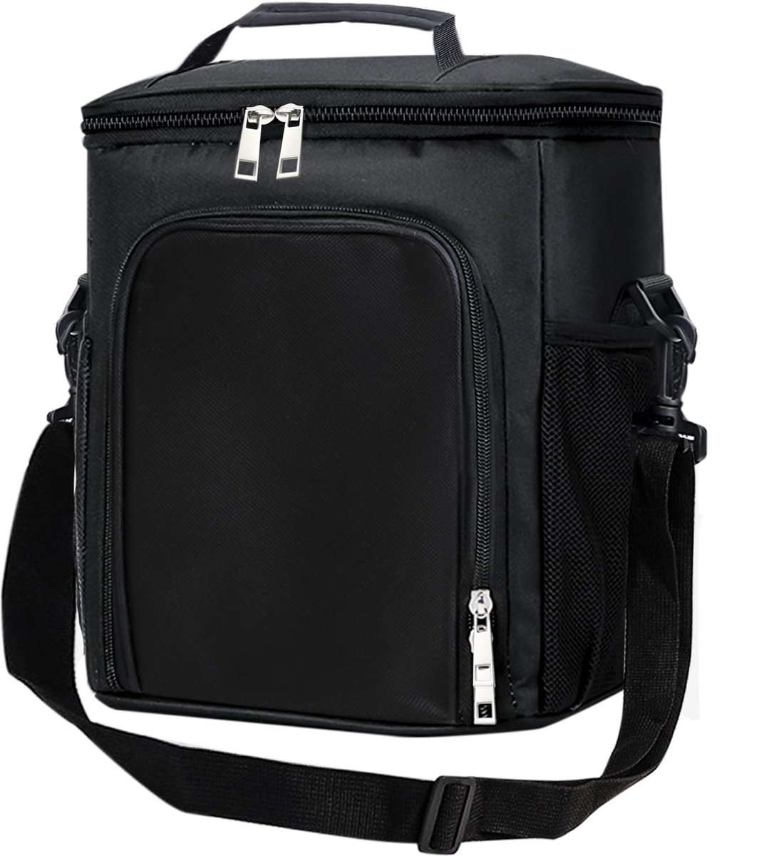 Koeltas 8L met dubbele opening - compacte isothermische lunchtas - met schouderriem - ideaal voor werk en picknick - ShopVlot