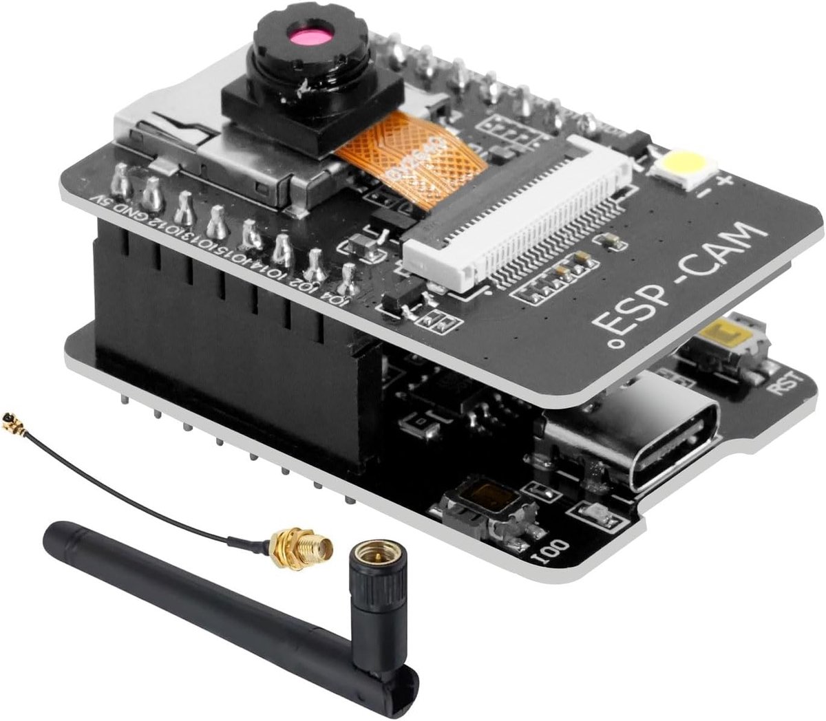 ESP32 CAM WiFi Bluetooth bord - met camera OV2640 - Dual-Core met Type-C - ideaal voor IoT projecten - ShopVlot