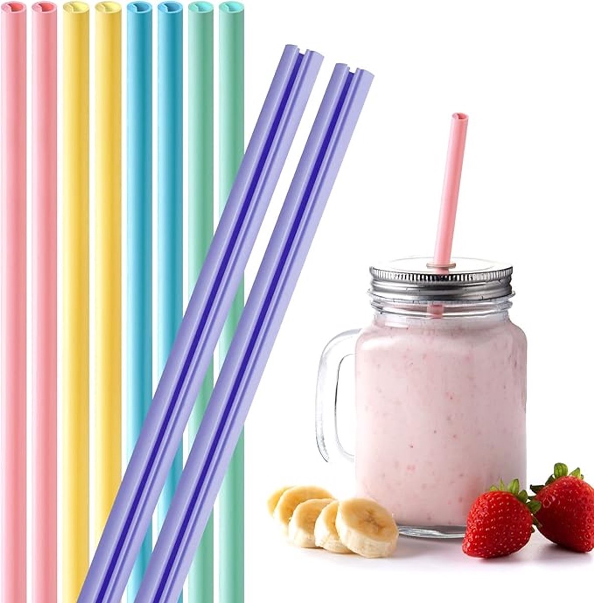 10 Stuks Herbruikbare Siliconen Rietjes - Flip-Ontwerp - 22 Cm - Afneembaar Rietje - Drinkrietjes - Vaatwasmachinebestendig - Gemakkelijk Schoon Te Maken - Geschikt Voor Warme En Koude Dranken, Sappen, Cocktails En Koffie - 5 Kleuren