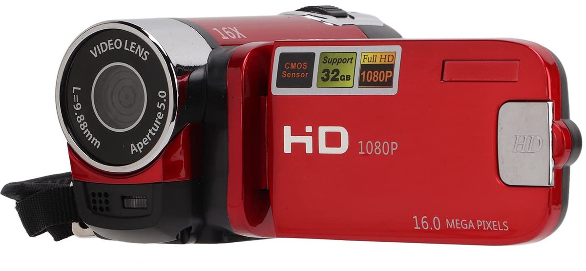 4K videocamera 48MP sensor - 16x digitaal zoom - 2,7 inch draaibaar scherm - ideaal voor beginners - ShopVlot