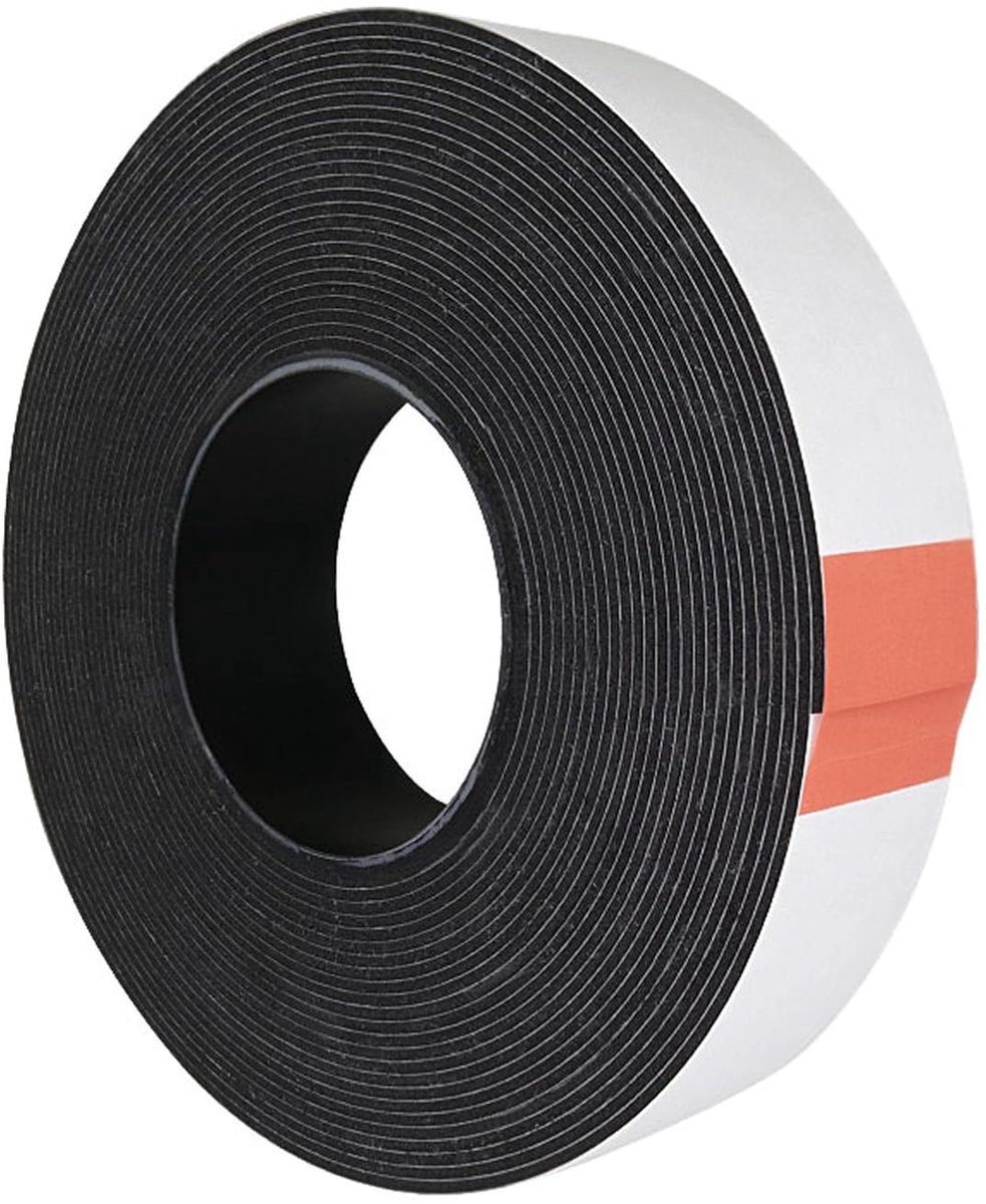 Foam tape dubbelzijdig 15 mm x 10 m - zwart - 2 mm dik - sterk en veelzijdig - ShopVlot