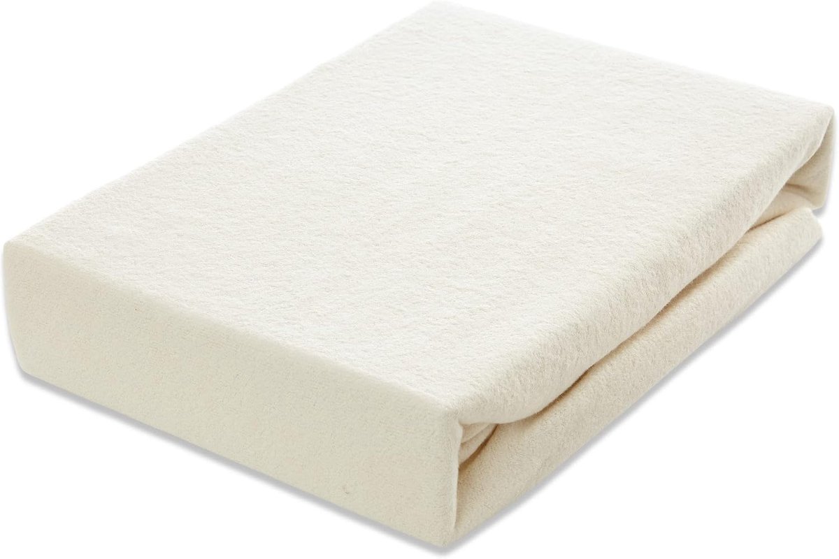 Fitted sheet 180 x 200 cm - teddyfleece 80% katoen & 20% polyester - Oeko-TEX® Standard 100 - ShopVlot